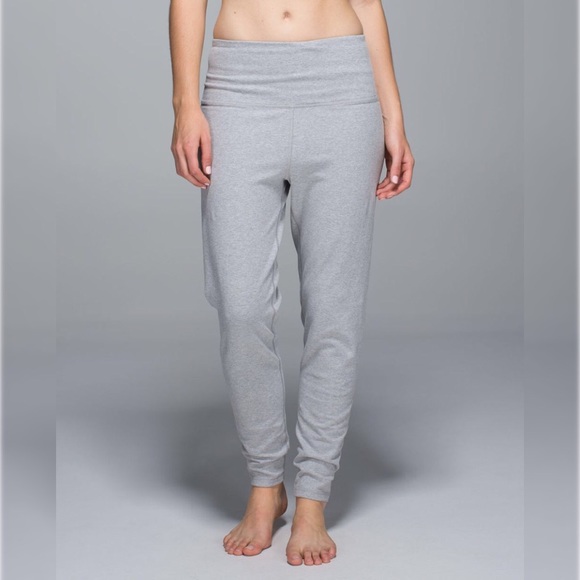 Lululemon Atman Pant Cotton Heathered Medium Grey - Picture 2 of 13